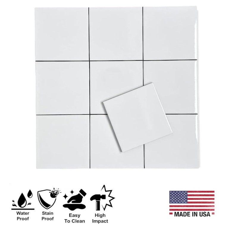 Tenedos 4 1/4 inches Glossy Ceramic Tile – Box of