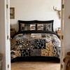 CCoutueChen Leopard Print Comforter Set King Size African Animal Fur