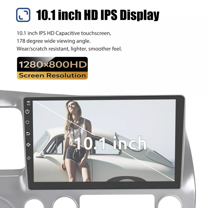 Jingelsye For Honda Civic 2006-2011 Apple CarPlay Android 12 Car