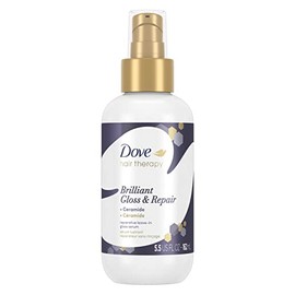 Dove Tratamiento Capilar Tratamiento Capilar Sin Enjuague - Brilliant Gloss Y Repair, 5.5 Fl Oz