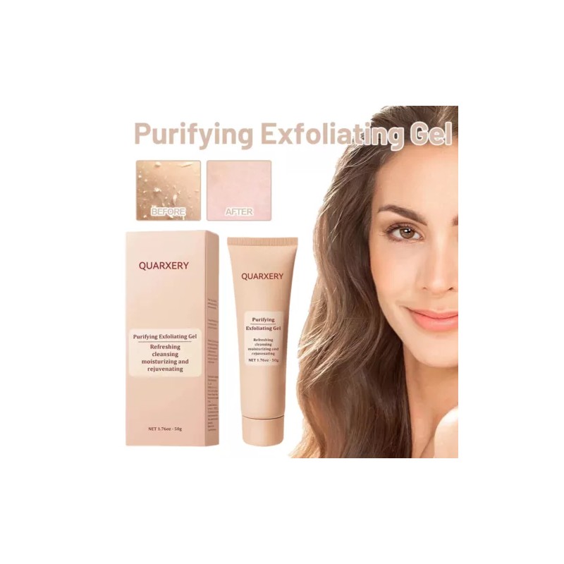 Unbranded Purifying Exfoliating Gel,Quarxery Cleansing Purifying Cream for Face &
