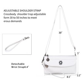 Angel Kiss Crossbody Bags Small Purses for Women Vegan Leather Cell Phone Wallet Purse with Wristlet Strap