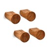 NIRMAN Coat Hooks Acacia Wood Set of 4 Coat Hook