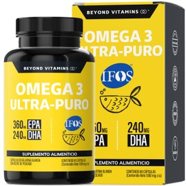 Omega 3 Premium 1000mg Certificado IFOS | Beyond Vitamins - 60 caps