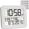 TFA Dostmann Timeline Max Radio Controlled Wall Clock Digital Day