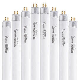 Wesome Lighting 8 Pack 12 Inch F8T5/CW Fluorescent Light Bulb, 4100K Cool White, T5 8 Watts Fluorescent Replacement Bulb for Counter and Cabinet Fixture, G5 Base