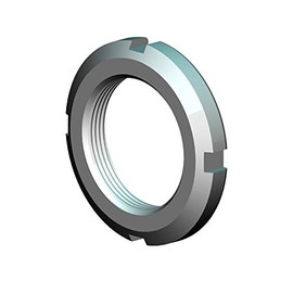 Whittet-Higgins KM 3 Threaded Shaft & Bearing Locknut, Metric M17 x 1.0 Right-Hand Thread, Not Self-Locking, Replaces FAG INA KM3, Generic KM3, SKF KM 3, Standard KM 3, Timken KM3,