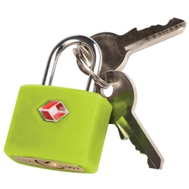 Travel Blue TSA Approved Key Lock for School Gym Locker Luggage Suitcase Baggage Locks Outdoor Waterproof Easy to Use 2 Keys Per Lock Ideal for Smaller Luggage - 027 GR