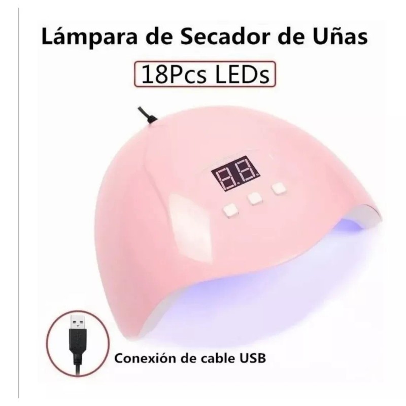 Yuqing Lámpara Para Uña Led Uv Digital Display Temporizador 54w