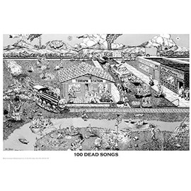 100 Dead Songs Poster 36 x 24in