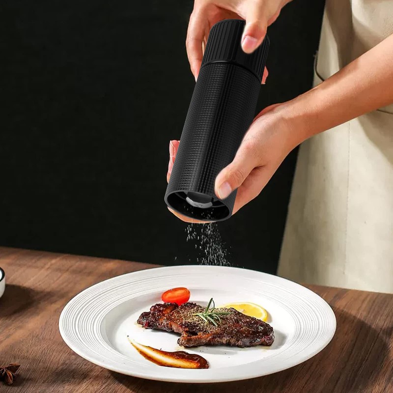 WhiteRhino Professional Pepper Grinder Mill with Top Button Lock,Heavy Duty