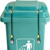 TOLIDA 2 Packs Universal Trash Can Lid Locks - Metal