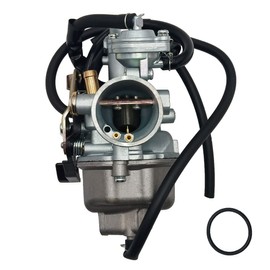 Lanigram TRX250 carburetor Fit for Honda TRX 250 Recon 250 TRX250TE TRX250TM 1997-2001 2002-2007 Carb With Air Filter and Fuel Tank Petcock Valve