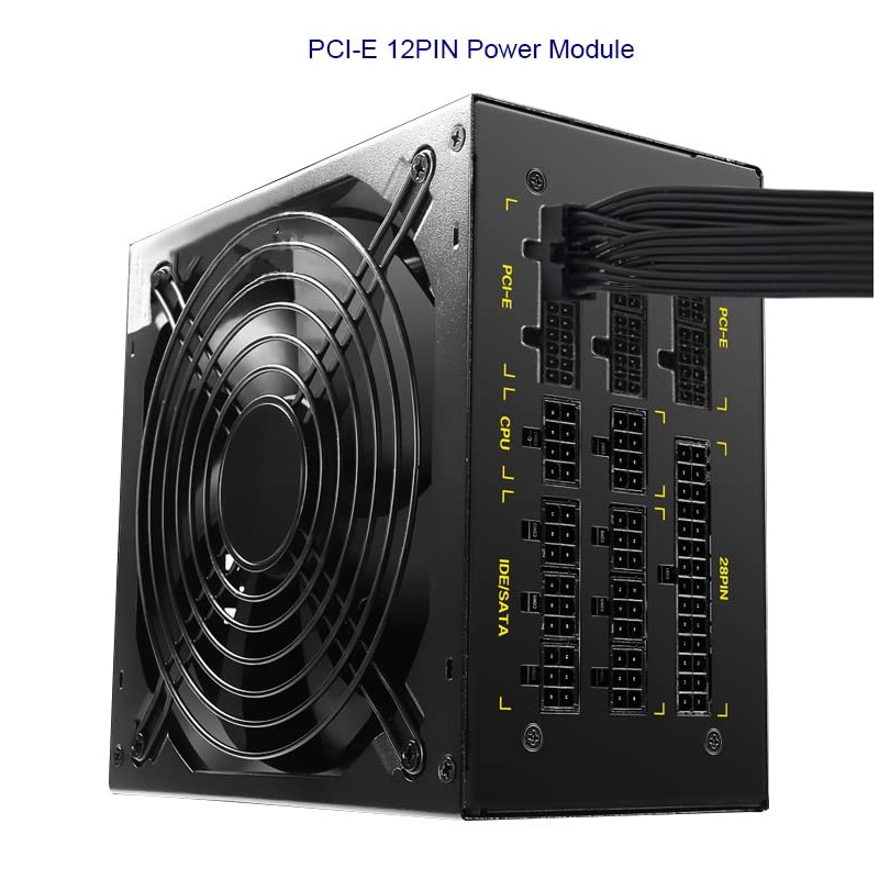 QIANRENON 32cm PCI-E 12-pin to Dual 8-pin (6+2pin) Graphics Card