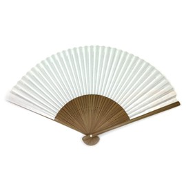 Rainbow Sky Hand Fan, 7.5 inch (35 cm), Karaki, Single Sided Print, Made with High Quality Washi Paper, Rainbow Sky