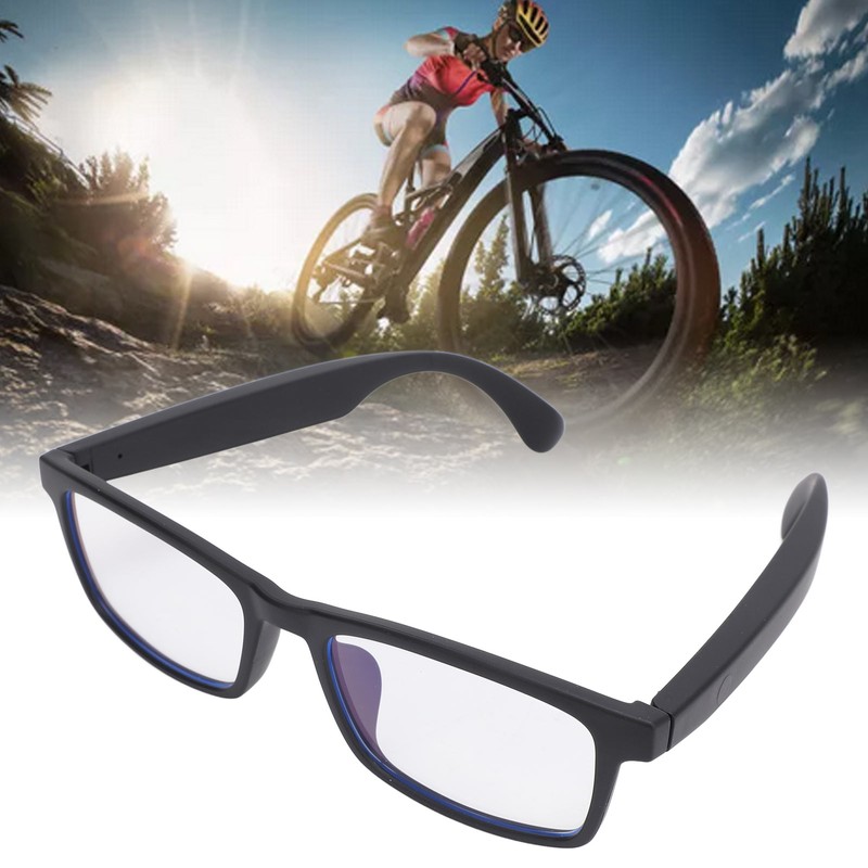 Smart Sound Glasses with Mic Blue Light Filter Touch Voice