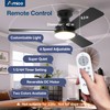 Amico Ceiling Fans with Lights, 42 inch Low Profile Ceiling