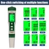 B-Qtech Digital PH Meter for 10 in 1 Pool, PH/TDS/S.G/EC/Salinity/MΩ/H2/OPR/Fertility/Temp
