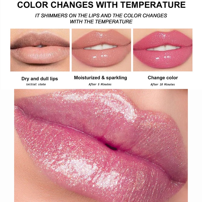 Color Changing Lip Oil Moisturizing Lip Glow Oil Lip Gloss