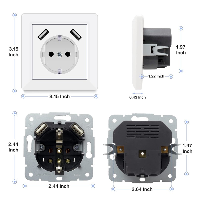 Sockets with USB (Z27)