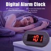 Digital Alarm Clock Bedroom Large Display AM FM Radio LED