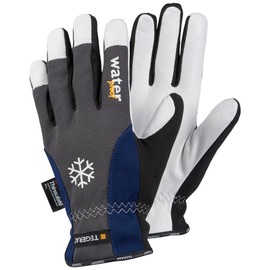 1X Pair Ejendals Tegera 295 Waterproof Winter Lined Thermal Work Gloves Grip Leather Gloves for All Round Work (Large)