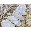 Raw crystal necklace Angel aura quartz necklace Healing crystal necklace