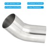 PATIKIL 45 Degree Elbow, 2 3/4" OD Sanitary Exhaust Pipe