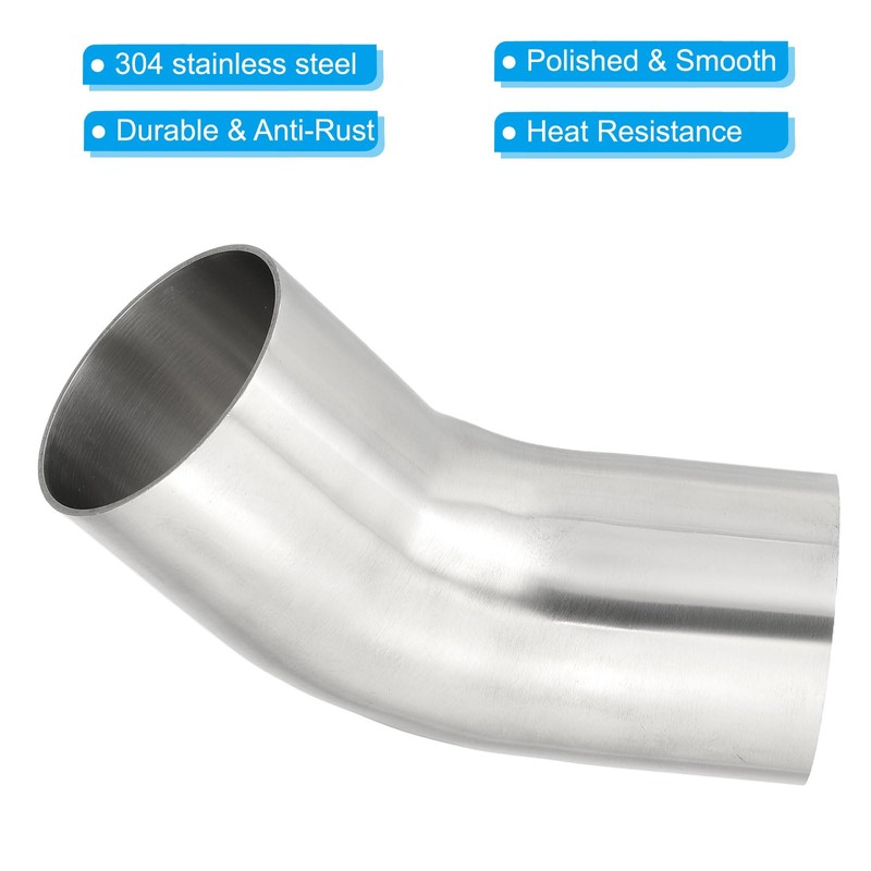 PATIKIL 45 Degree Elbow, 2 3/4" OD Sanitary Exhaust Pipe