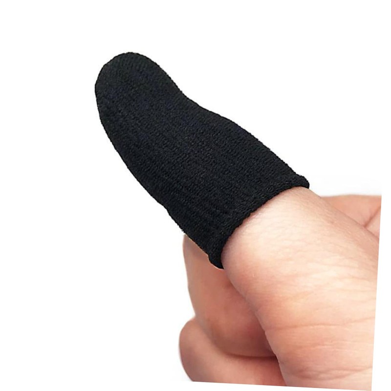 KICHOUSE 10 Pcs Breathable Screen Touch Finger Sleeves Elastic Slip