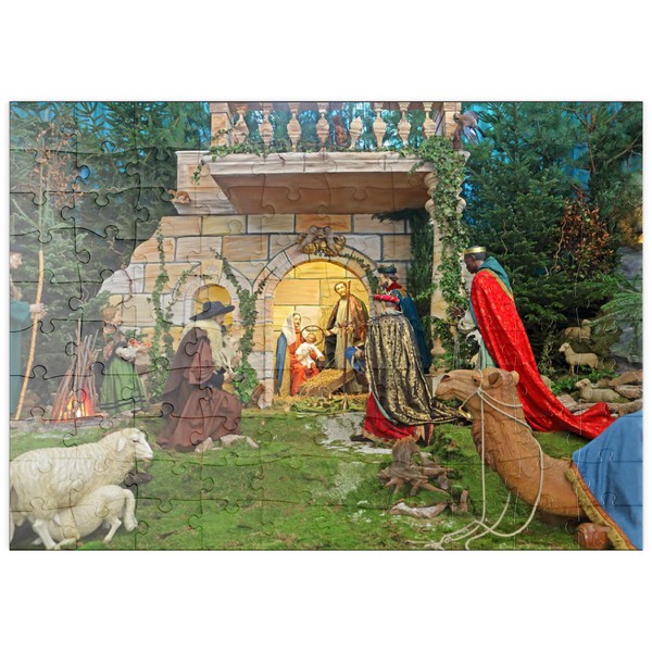 Christmas Nativity Scene in the Cathedral of St. Salvator in