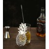 Bar Cocktail Strainer Hawthorne Strainer Stainless Steel with Pineapple Design