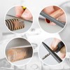 Weidllys Deburring Tool Kit,with 6Pcs Needle Files.a Anti-Slip Handle and