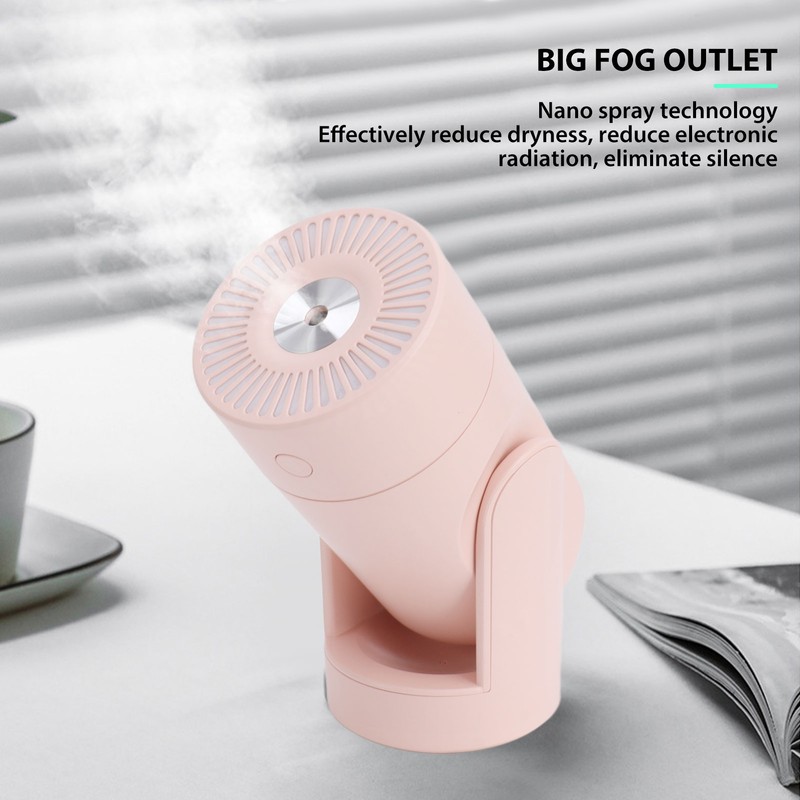 Portable Mini Humidifier USB Automatic Rotating Super Quiet Small Desktop