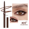 Brown Eyeliner Pencil,Highly Pigmented and Smooth Eyeliner Pencils, Waterproof Smudge