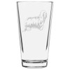Komondor Dog Themed Etched All Purpose 16oz Pint Glass