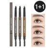 (1+1 event) Lir diamond pentagon eyebrow, pentagon_grey brown + deep brown