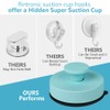 flintronic 2 Pcs Vacuum Suction Cup Hooks, Waterproof Reusable Heavy