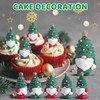 Sonwyoung 25 Pcs Mini Christmas Gnome Figurines Including Red and