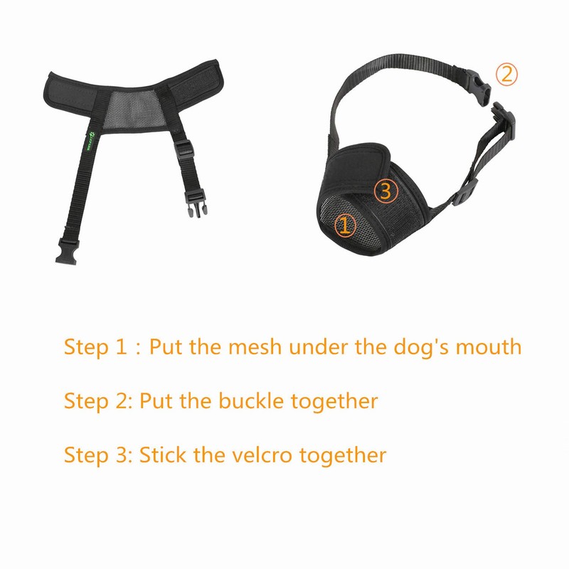 ILEPARK Soft Dog Muzzle, Muzzles with Breathable Beehive Adjustable Fit