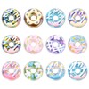 DanLingJewelry 12Pcs 3D Bumpy Donut Acrylic Focal Beads Imitation Doughnut