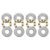 HARFINGTON 4pcs F4-10M Miniature Thrust Ball Bearings 4mm Bore 10mm