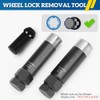6 Spline Lug Nut Socket Set,2 Piece Lug Nut Key