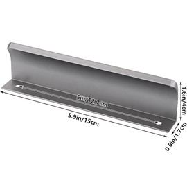 SHUESS Pack of 10 Cabinet Handles Hidden 150 mm Cabinet Handles Kitchen Handles with 20 Screws, Kitchen Handles, Drawer Handles, Silver Kitchen Handles, Hidden Handles for Wardrobe, Door, Drawers