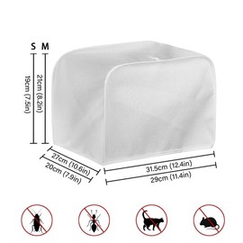 Wanzuoeng 4 Slice Toaster Oven Dust Cover, Watercolor Sea Turtle Print Bakeware Protector, Wood Print Bread Machine Cover for Anti-fingerprint, Decorative Accessories for Kitchen