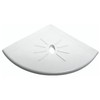 Tenedos Resin Decor 8 Inches Corner Shower Shelf – White