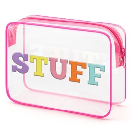 Sfodiary Makeup Bag for Women Clear Toiletry Bag PVC Cosmetic Bag Friendship Gift for Best Friends Sister Birthday Christmas Gift for Women Mom Teacher Nurse Her Zipper Travel Pouch Mother's Day Gift