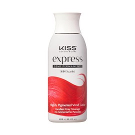Kiss Express Color #K44 Semi-Permanent Scarlet 3.5 Ounce (100ml)