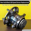 Partuto Rear Hub Bearing ABS Speed Sensor Rear Left or