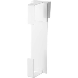 Yamazaki 5696 Sink Door Kitchen Paper Holder, White, Approx. W 3.0 x D 3.9 x H 11.8 inches (7.5 x 10 x 30 cm), Tower Tower, Compatible with Roll Paper of Various Sizes, Kitchen Paper, Kitchen Cloth,
